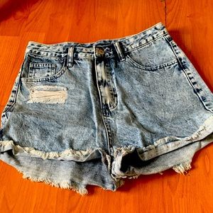 denim shorts
